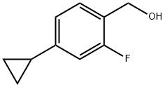 (4-Cyclopropyl-2-fluorophenyl)methanol 化学構造式