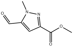 methyl 5-formyl-1-methyl-1H-pyrazole-3-carboxylate Structure