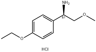 (1R)-1-(4-ethoxyphenyl)-2-methoxyethan-1-amine hydrochloride Struktur