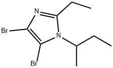 4,5-Dibromo-1-(sec-butyl)-2-ethyl-1H-imidazole,1622834-18-7,结构式