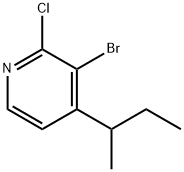 3-Bromo-4-(sec-butyl)-2-chloropyridine Struktur