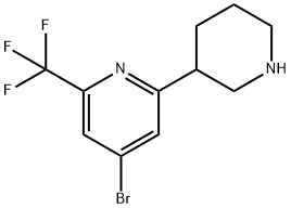 1622834-44-9 4-Bromo-2-trifluoromethyl-6-(piperidin-3-yl)pyridine