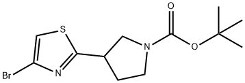 4-Bromo-2-(N-Boc-pyrrolidin-3-yl)thiazole Struktur