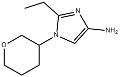 1-(Oxan-3-yl)-2-ethylimidazol-4-amine Struktur