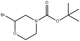 N-Boc-2-Bromomorpholine 化学構造式