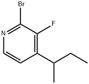 2-Bromo-3-fluoro-4-(sec-butyl)pyridine Struktur