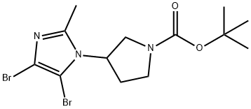 4,5-Dibromo-1-(N-Boc-pyrrolidin-3-yl)-2-methyl-1H-imidazole Structure