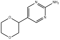 5-(1,4-dioxan-2-yl)pyrimidin-2-amine Struktur