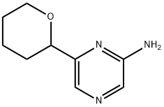 6-(tetrahydro-2H-pyran-2-yl)pyrazin-2-amine Structure