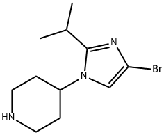 4-Bromo-1-(piperidin-4-yl)-2-(iso-propyl)imidazole Structure