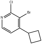 3-Bromo-4-cyclobutyl-2-chloropyridine Struktur
