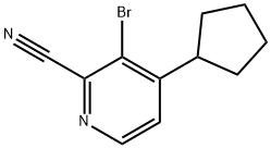 3-Bromo-4-cyclopentyl-2-pyridinecarbonitrile Struktur