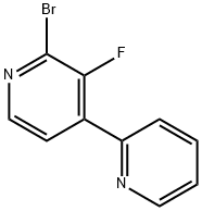 2-Bromo-3-fluoro-4,2'-bipyridine Struktur