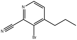 3-Bromo-4-(n-propyl)-2-pyridinecarbonitrile Struktur