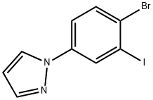 2-Iodo-4-(1H-pyrazol-1-yl)bromobenzene Struktur