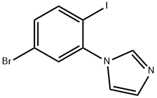 4-Iodo-3-(1H-imidazol-1-yl)bromobenzene Structure