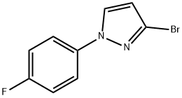 3-Bromo-1-(4-fluorophenyl)pyrazole Structure