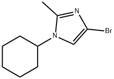 4-Bromo-1-cyclohexyl-2-methylimidazole Struktur
