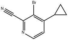 3-Bromo-4-cyclopropyl-2-pyridinecarbonitrile Struktur