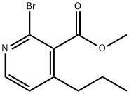2-Bromo-3-methoxycarbonyl-4-(n-propyl)pyridine Struktur
