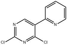 2,4-Dichloro-5-(pyridin-2-yl)pyrimidine Struktur