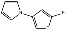 2-Bromo-4-(1H-pyrrol-1-yl)furan Struktur