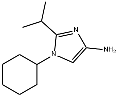 1-Cyclohexyl-2-(1-methylethyl)-1H-imidazol-4-amine Structure