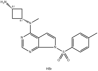 (1s, 3s)-N1-methyl-N1-(7-tosyl-7H-pyrrolo-[2,3-d]pyrimidin-4-yl)cyclobutane-1,3-diamine dihydro bromide|(1s, 3s)-N1-methyl-N1-(7-tosyl-7H-pyrrolo-[2,3-d]pyrimidin-4-yl)cyclobutane-1,3-diamine dihydro bromide