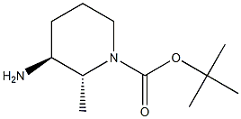 tert-butyl (2R,3S)-3-amino-2-methylpiperidine-1-carboxylate,1628258-94-5,结构式