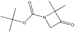 tert-butyl 2,2-dimethyl-3-oxoazetidine-1-carboxylate Struktur