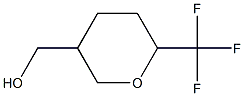 (6-(trifluoromethyl)tetrahydro-2H-pyran-3-yl)methanol Structure