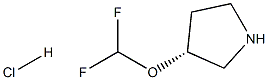 (R)-3-(二氟甲氧基)吡咯烷盐酸盐, 1638744-53-2, 结构式