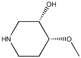 REL-(3R,4S)-4-甲氧基哌啶-3-醇,1638765-08-8,结构式
