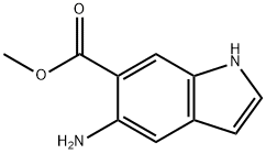 methyl 5-amino-1H-indole-6-carboxylate Struktur