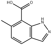 6-methyl-1H-indazole-7-carboxylic acid, 1638768-94-1, 结构式