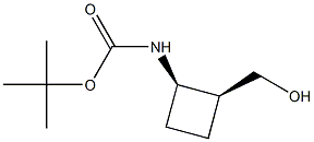 tert-butyl N-[cis-2-(hydroxymethyl)cyclobutyl]carbamate Structure