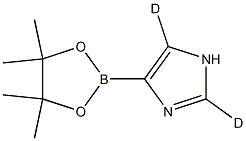 4-(4,4,5,5-tetramethyl-1,3,2-dioxaborolan-2-yl)-1H-imidazole-2,5-d2 Struktur
