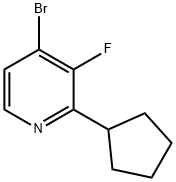 4-Bromo-3-fluoro-2-cyclopentylpyridine Structure