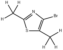 4-Bromo-(2,5-dimethyl-d6)-thiazole Struktur