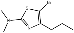 5-Bromo-4-(n-propyl)-2-(dimethylamino)thiazole 化学構造式