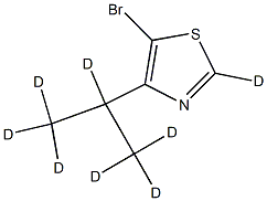 5-Bromo-4-(iso-propyl)thiazole-d8 Structure