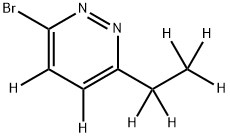 3-Bromo-6-ethylpyridazine-d7 结构式