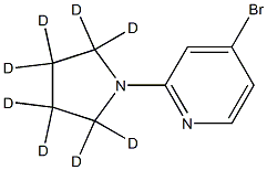 4-Bromo-2-(pyrrolidino-d8)-pyridine 结构式