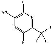 5-(methyl-d3)pyrazin-3,6-d2-2-amine Structure