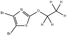 4,5-Dibromo-2-(ethoxy-d5)-thiazole Struktur