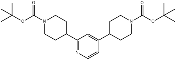 2,4-DI(N-BOC-PIPERIDIN-4-YL)PYRIDINE Struktur