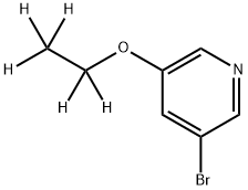 3-Bromo-5-(ethoxy-d5)-pyridine 结构式