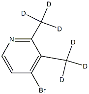 4-Bromo-(2,3-dimethyl-d6)-pyridine Struktur