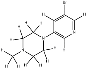 3-Bromo-5-(N-methylpiperazin-1-yl)pyridine-d14 Structure