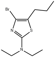 4-Bromo-5-(n-propyl)-2-(diethylamino)thiazole Structure